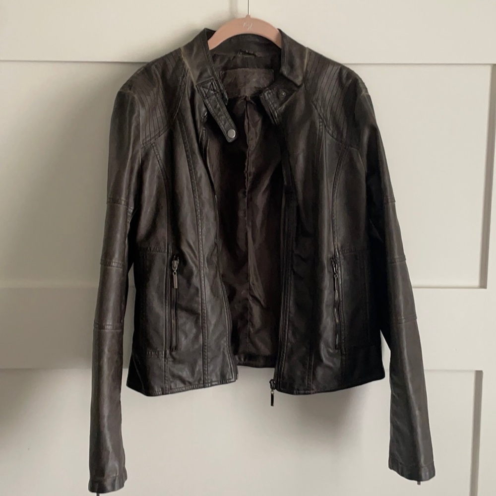 M.S.S.P. Faux Leather Moro Jacket